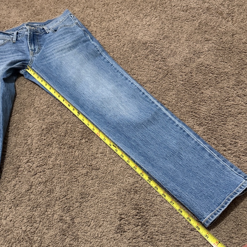 Old Navy-Mid Rise Wow Boyfriend-Sz 0 Ankle-Med Wash-Cotton Blend-EUC - Picture 6 of 14